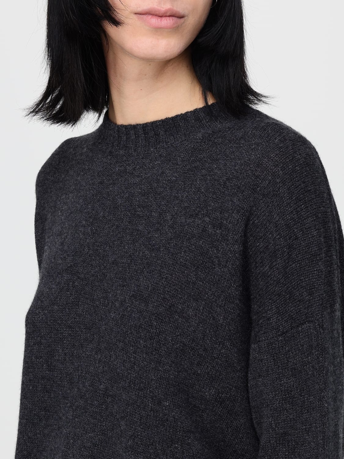 ALLUDE SWEATER: Sweatshirt woman Allude, Grey - Img 3