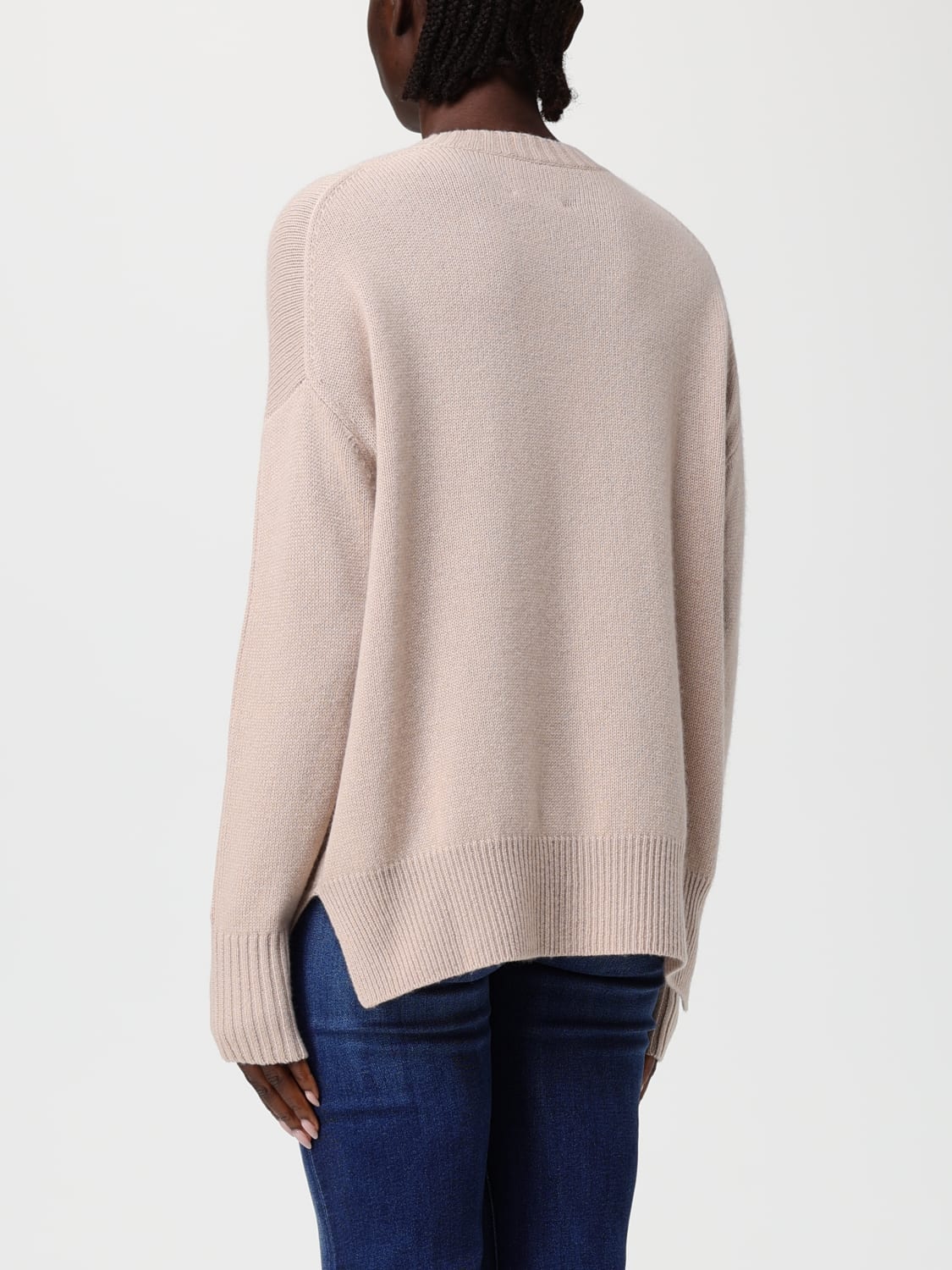 ALLUDE SWEATER: Sweatshirt woman Allude, Beige - Img 2