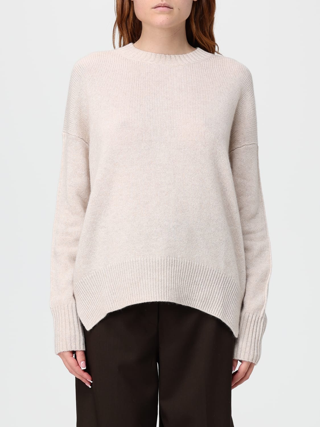 ALLUDE SWEATER: Sweatshirt woman Allude, Azalea - Img 1