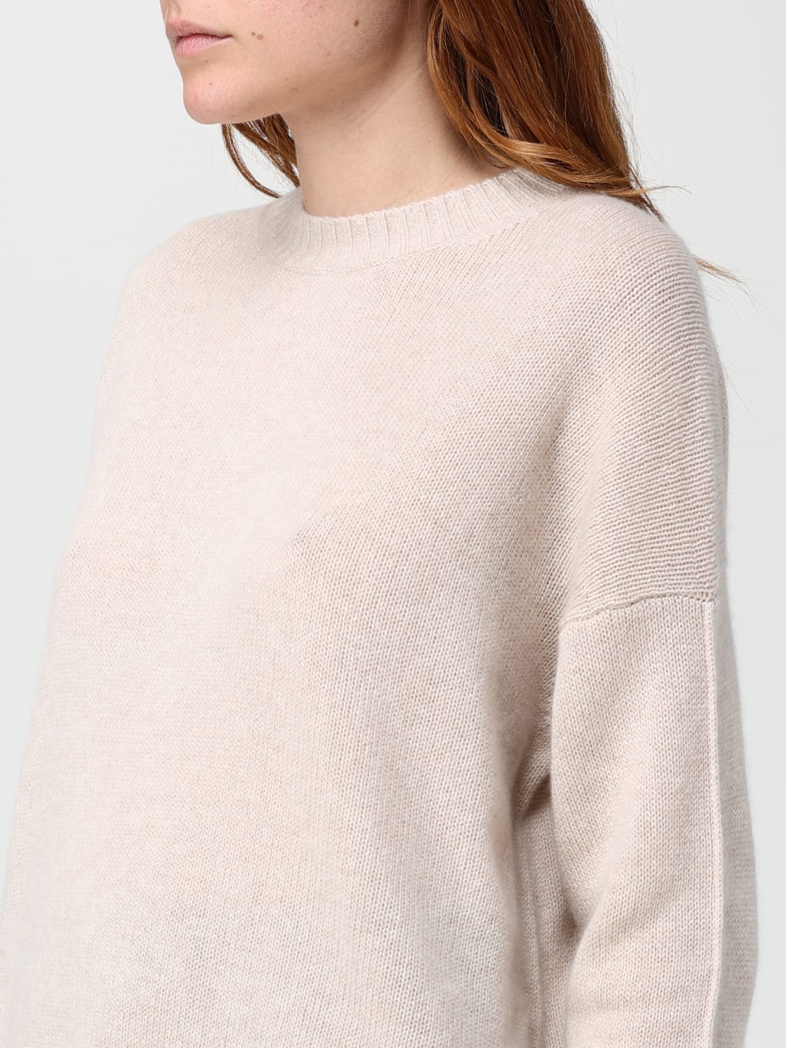 ALLUDE SWEATER: Sweatshirt woman Allude, Azalea - Img 3