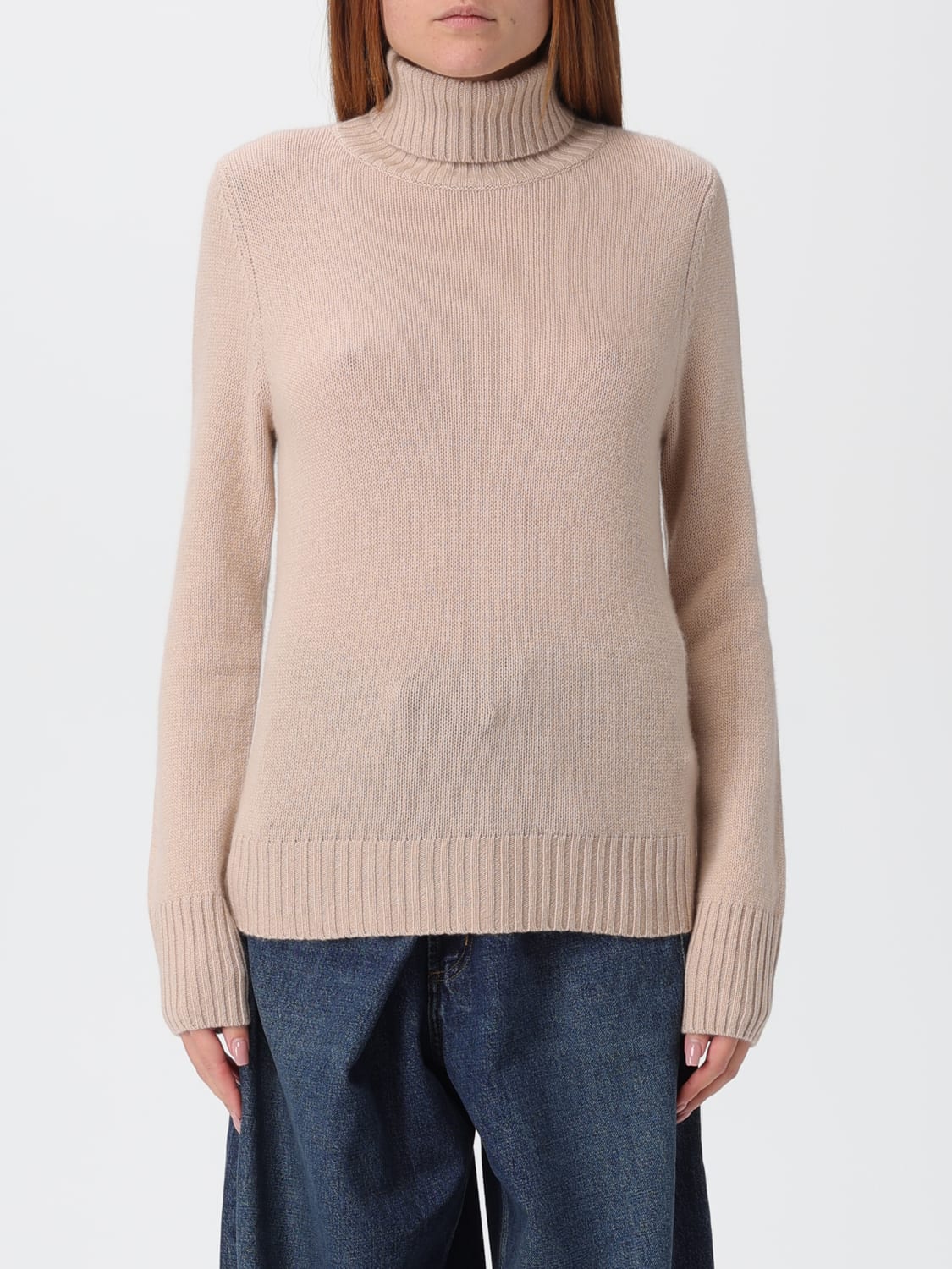 ALLUDE PULLOVER: Sweatshirt damen Allude, Beige - Img 1