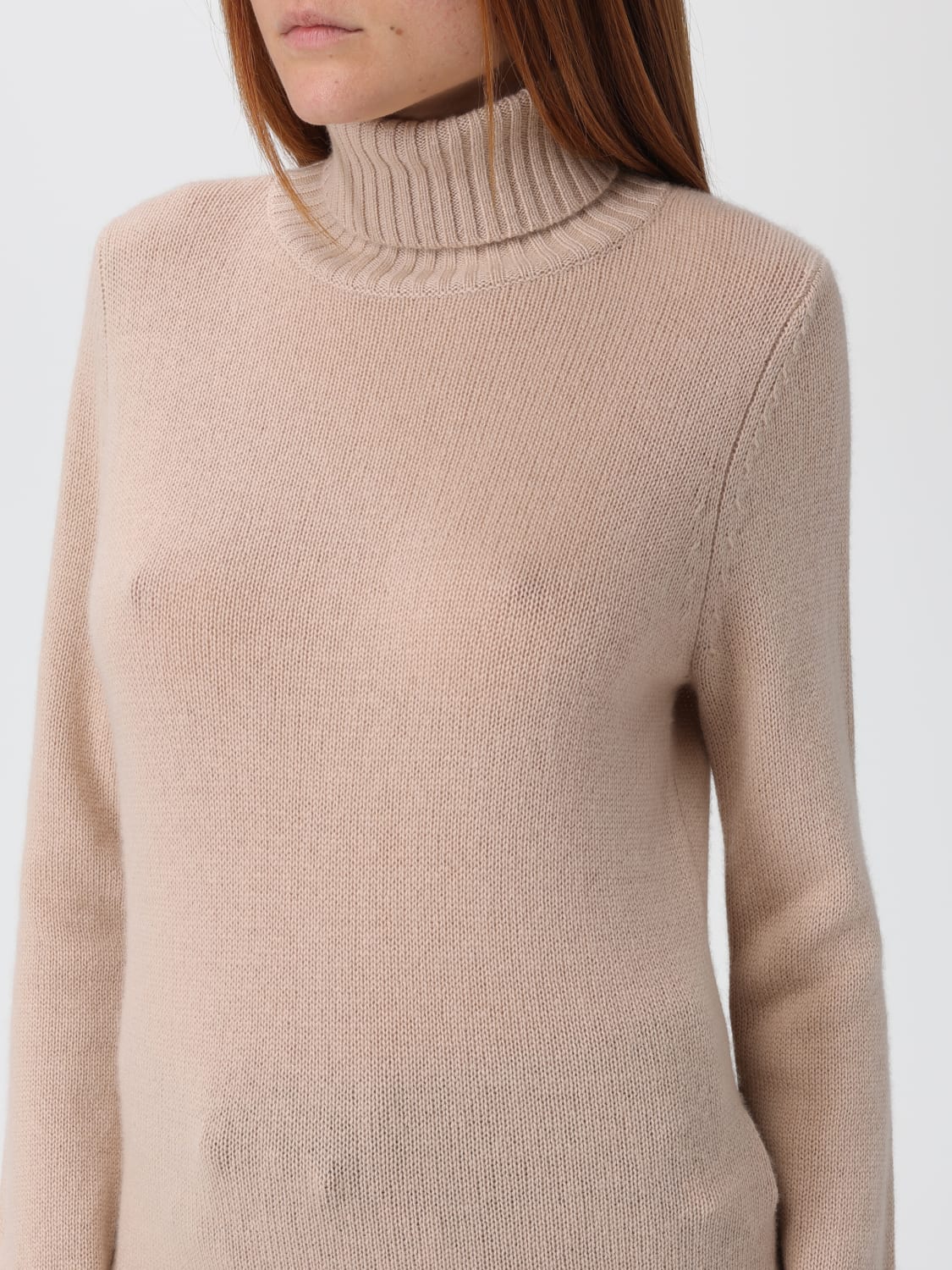 ALLUDE PULLOVER: Sweatshirt damen Allude, Beige - Img 3