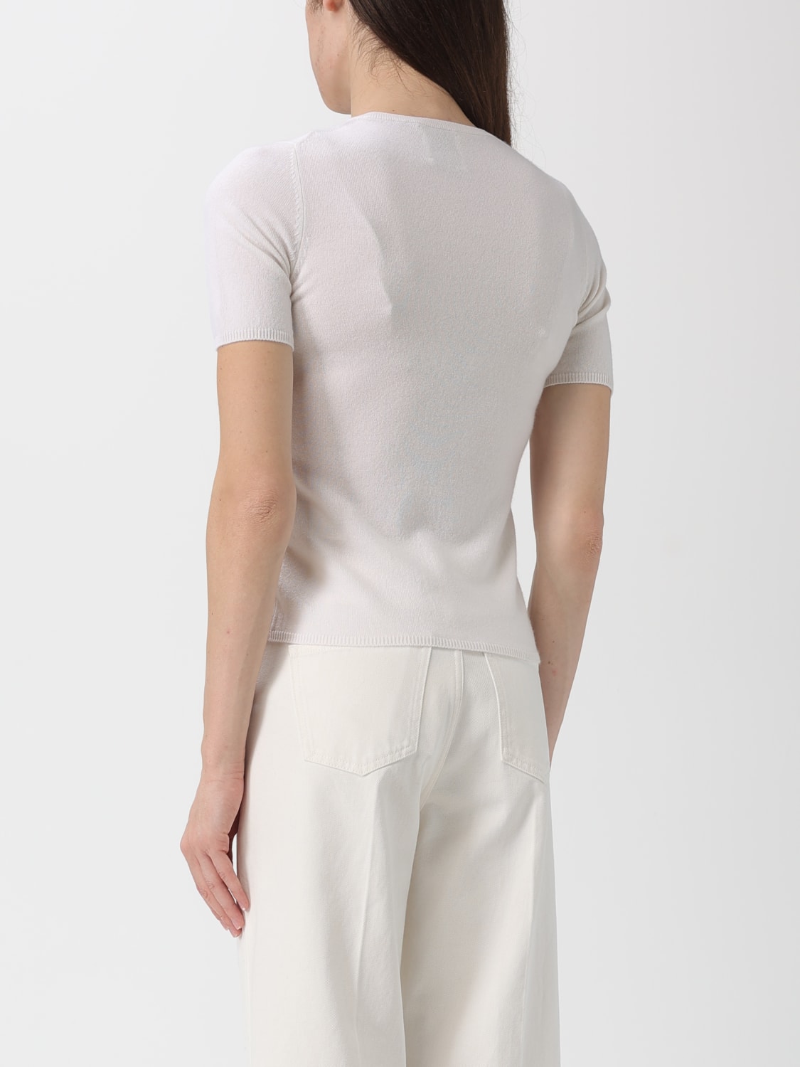 ALLUDE PULLOVER: T-shirt damen Allude, Weiß - Img 2