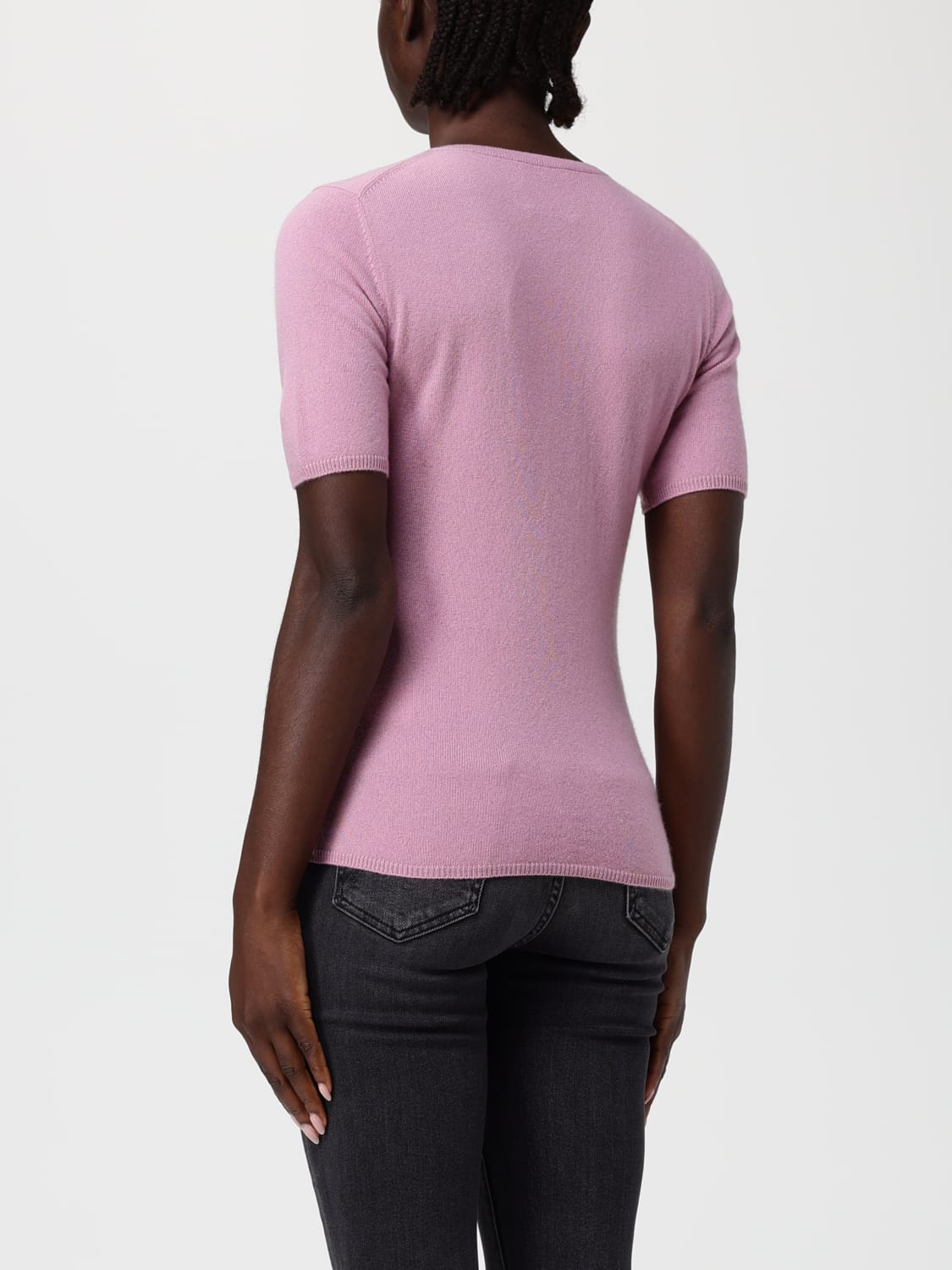 ALLUDE PULLOVER: T-shirt damen Allude, Pink - Img 2