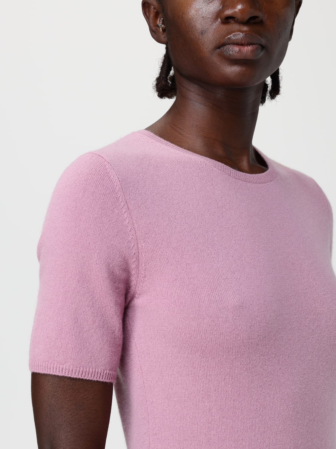 ALLUDE PULLOVER: T-shirt damen Allude, Pink - Img 3