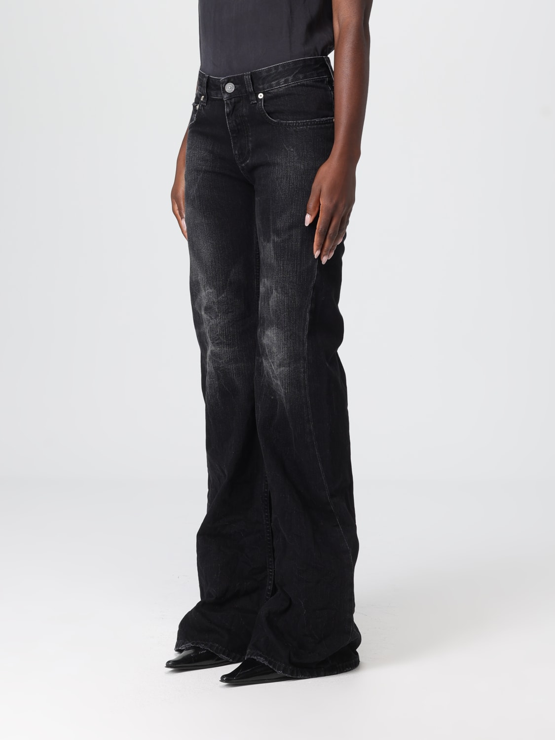 BALENCIAGA ДЖИНСЫ: Брюки Женское Balenciaga, Черный - Img 4