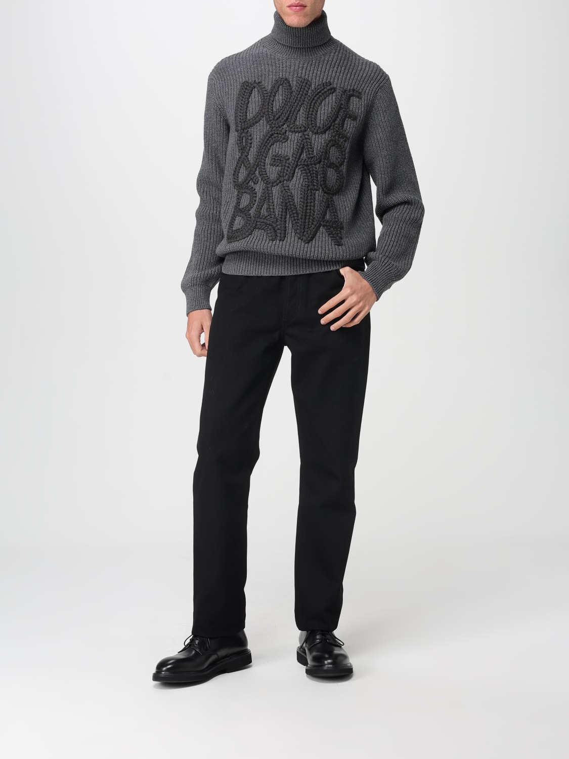 DOLCE & GABBANA SWEATER: Sweater men Dolce & Gabbana, Grey - Img 2