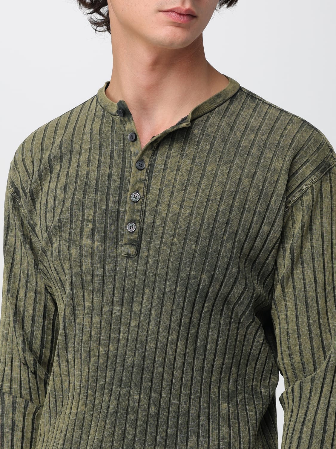 DIESEL JERSEY: Camiseta hombre Diesel, Verde - Img 3