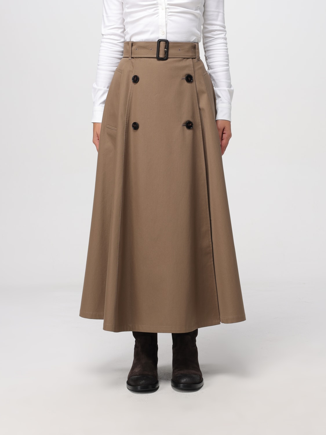 BURBERRY SKIRT: Skirt woman Burberry, Beige - Img 1