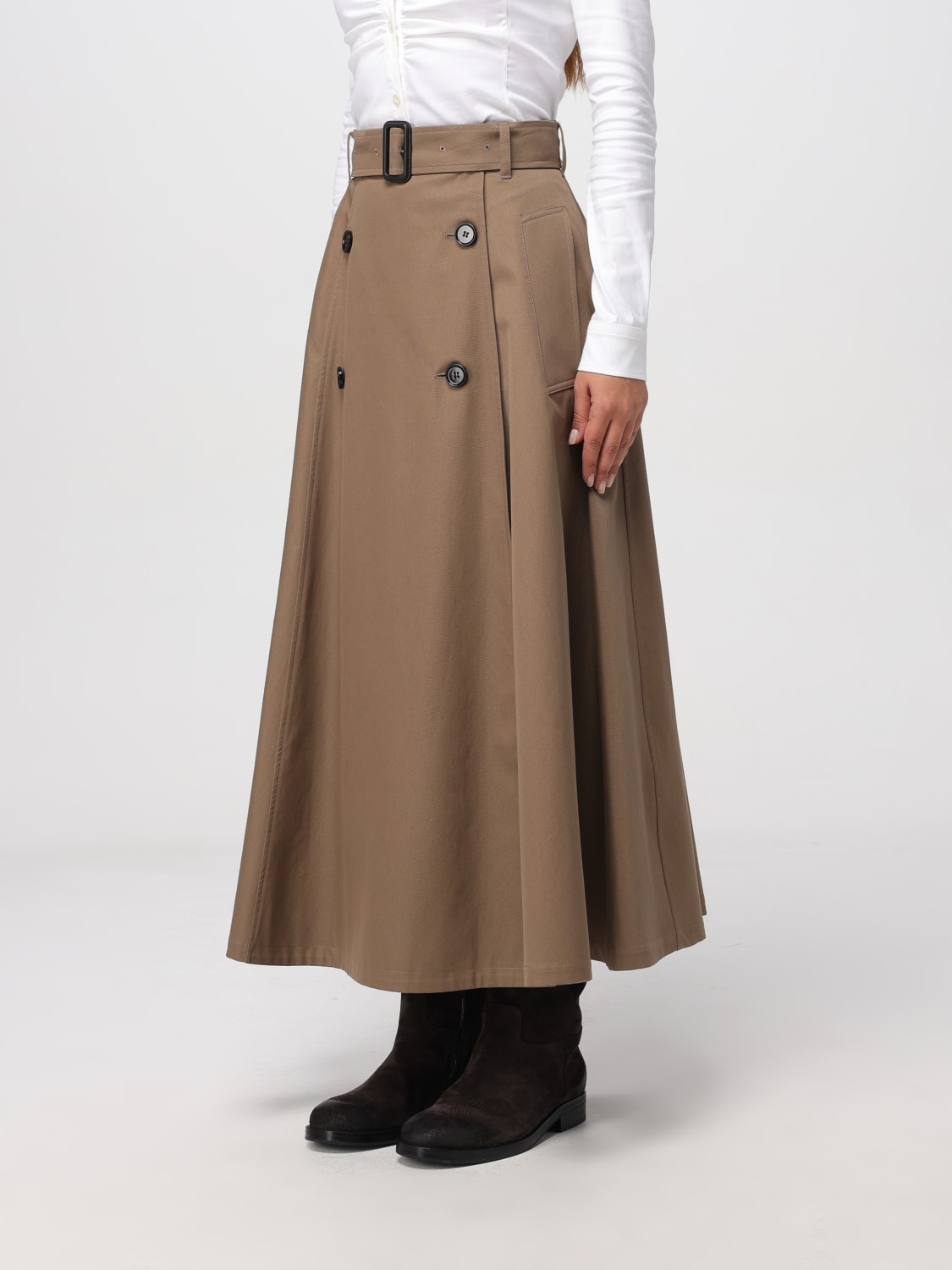 BURBERRY SKIRT: Skirt woman Burberry, Beige - Img 4