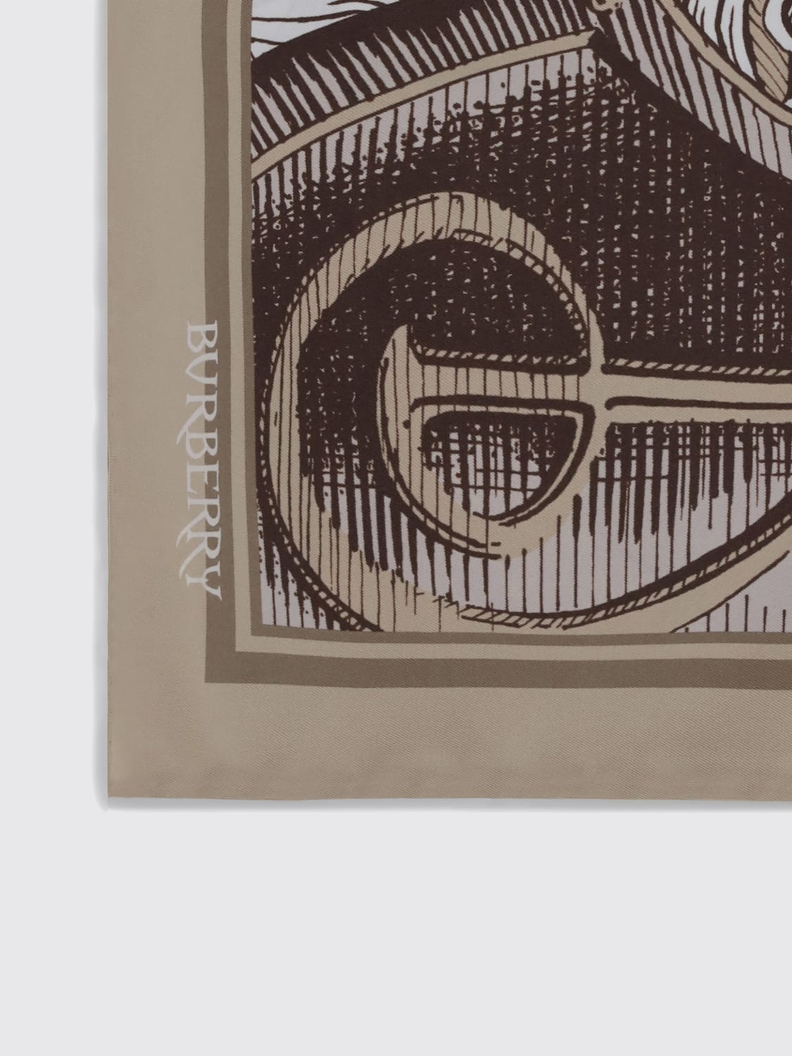 BURBERRY NECK SCARF: Scarf men Burberry, Beige - Img 3