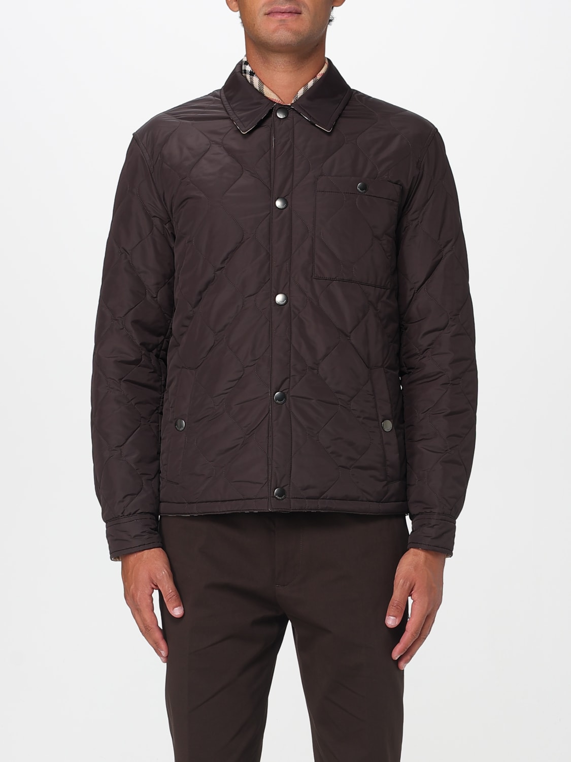BURBERRY JACKET: Jacket men Burberry, Brown - Img 1