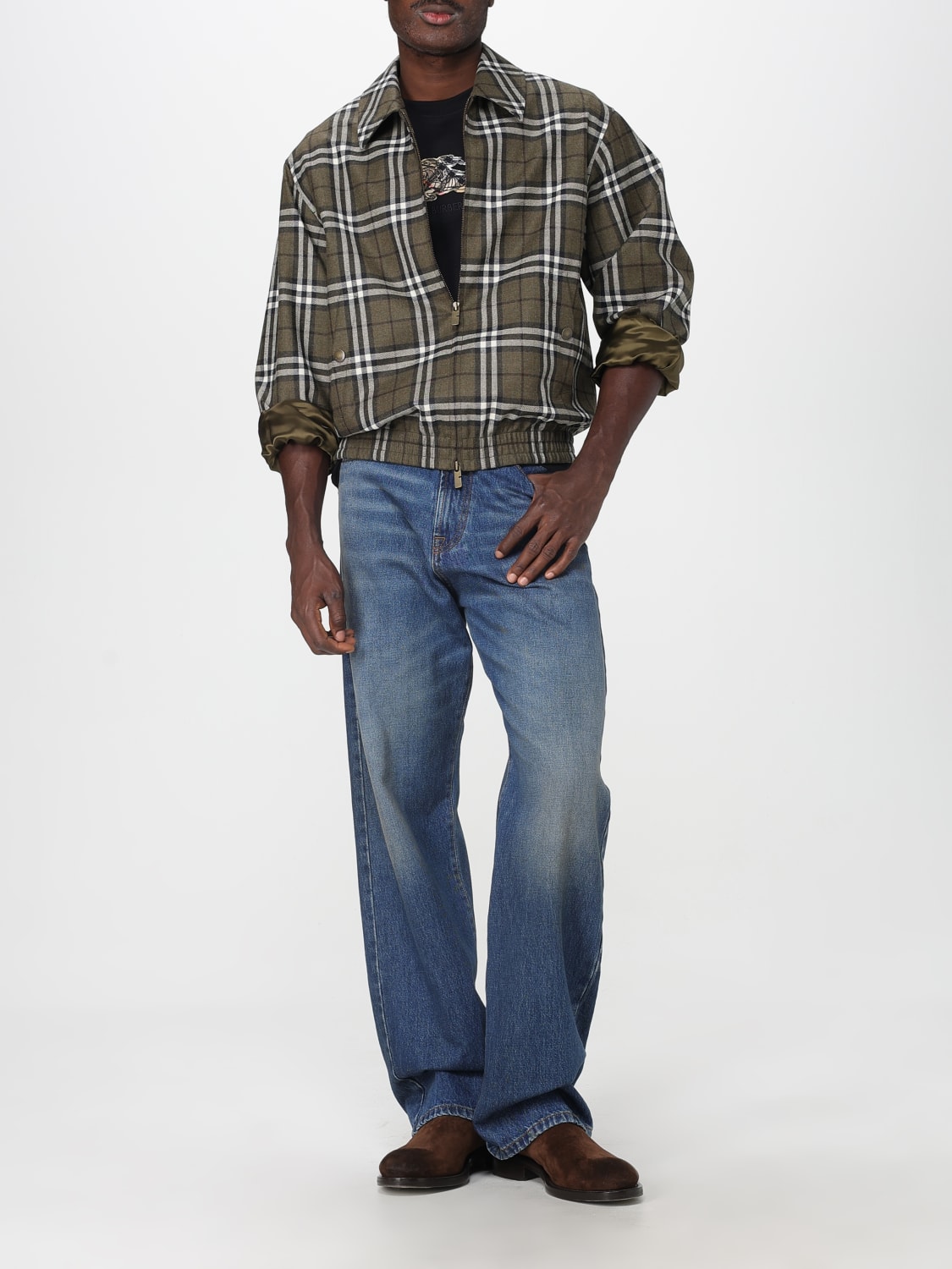 BURBERRY JACKET: Jacket men Burberry, Green - Img 2