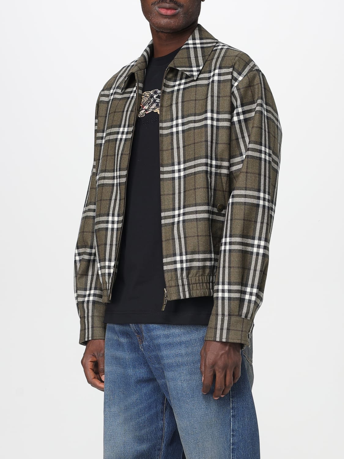 BURBERRY JACKET: Jacket men Burberry, Green - Img 4