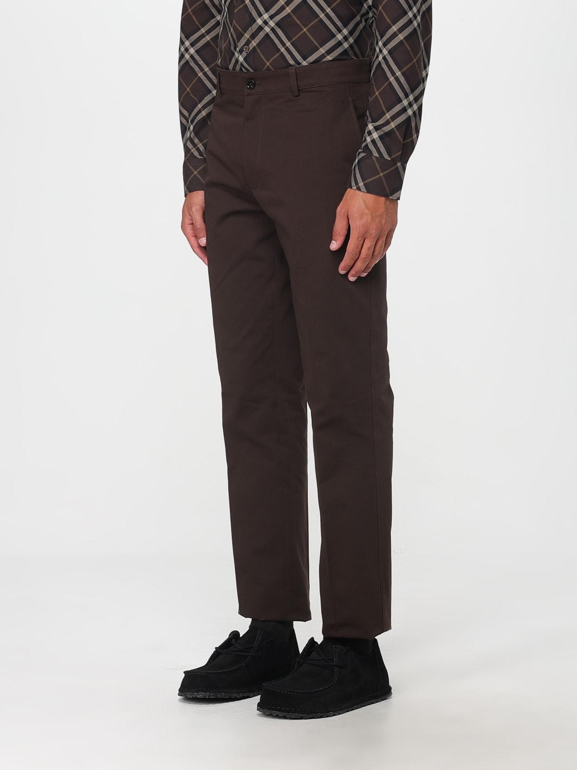 BURBERRY 裤子: 裤子 男士 Burberry, 棕色 - Img 4