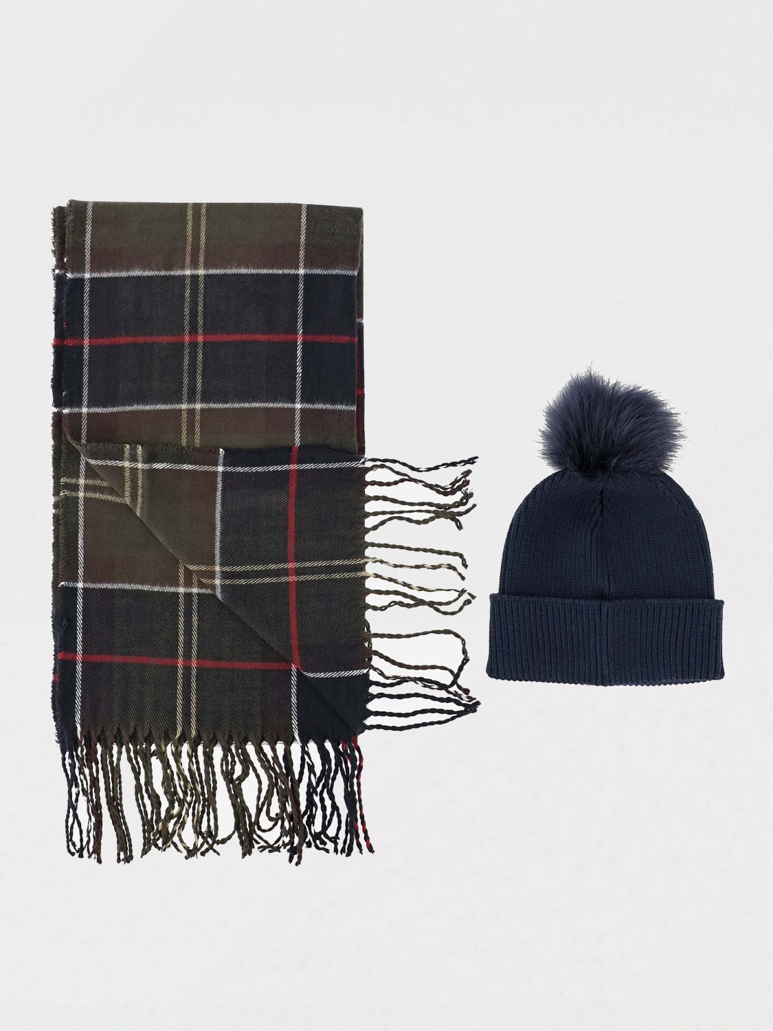 BARBOUR SET: Scarf woman Barbour, Red - Img 2