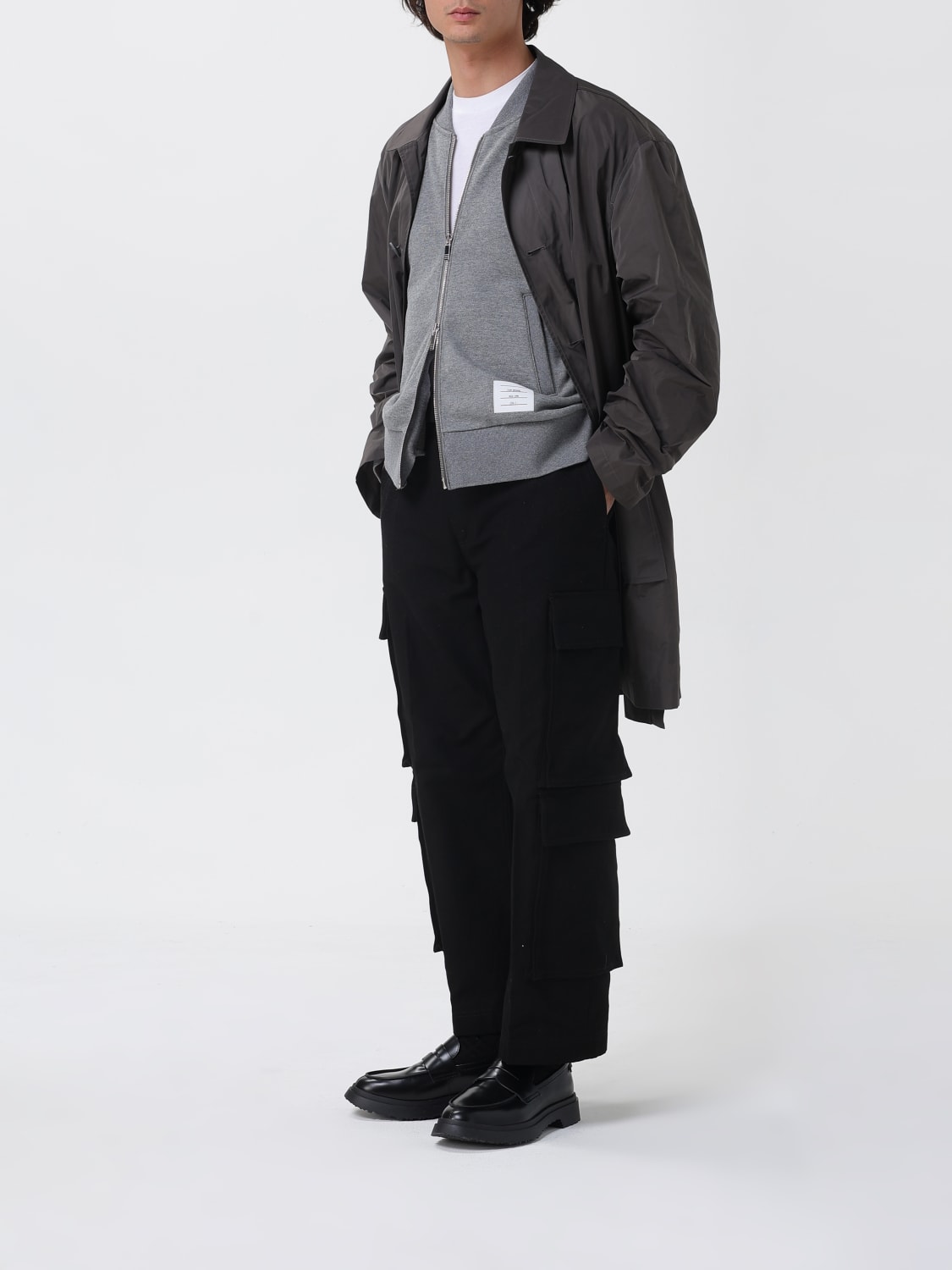 THOM BROWNE SWEATSHIRT: Jacket men Thom Browne, Grey - Img 2