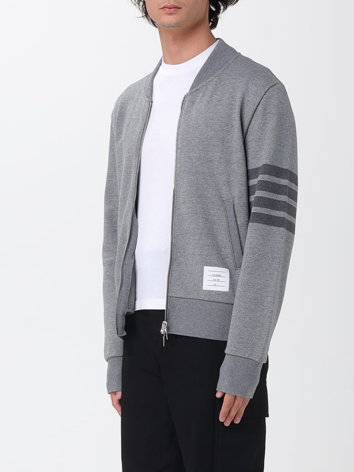 THOM BROWNE SWEATSHIRT: Jacket men Thom Browne, Grey - Img 4