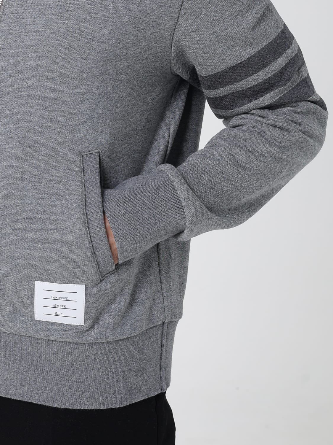 THOM BROWNE SWEATSHIRT: Jacket men Thom Browne, Grey - Img 5