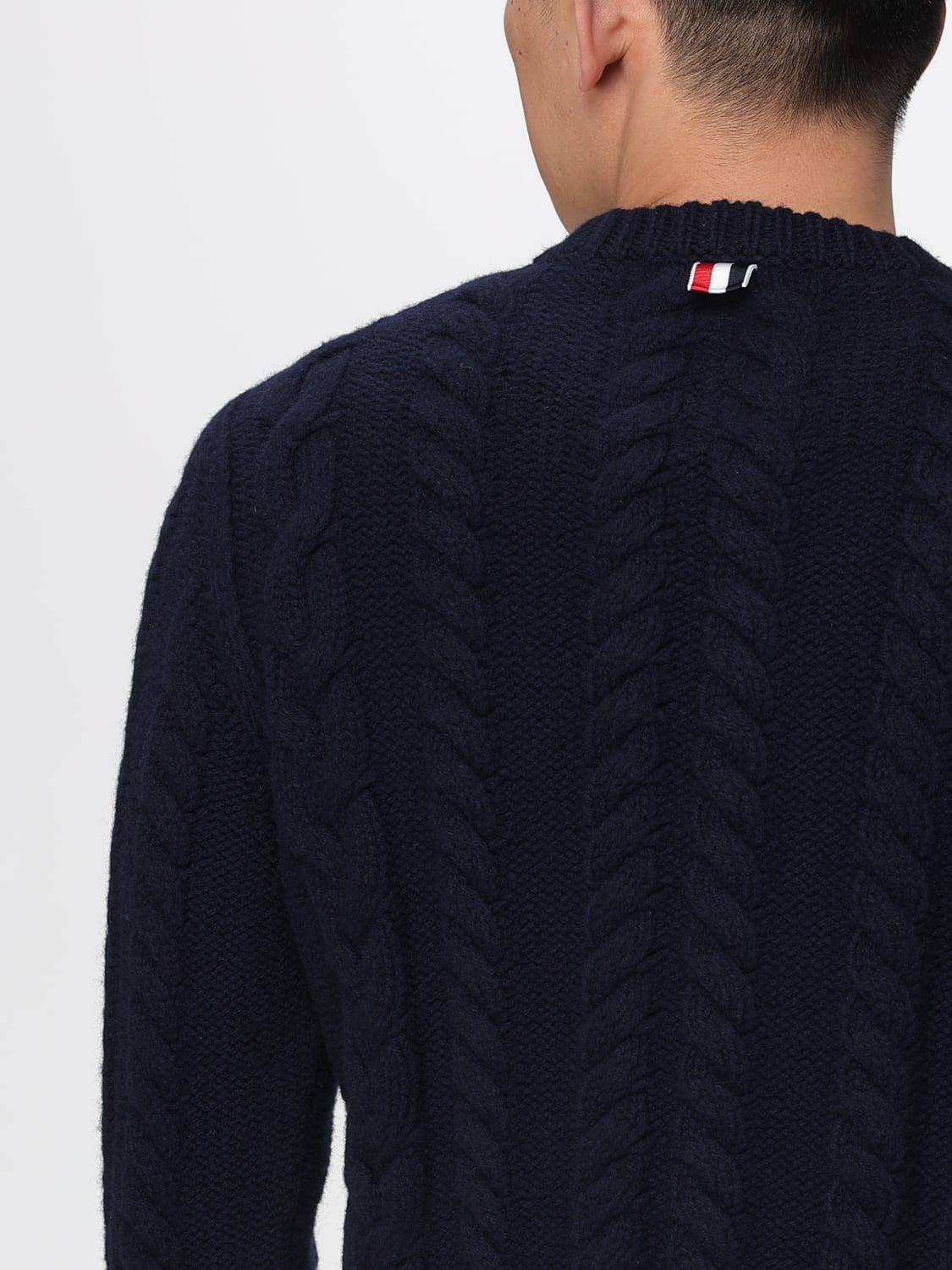 THOM BROWNE SWEATER: Sweater men Thom Browne, Navy - Img 5