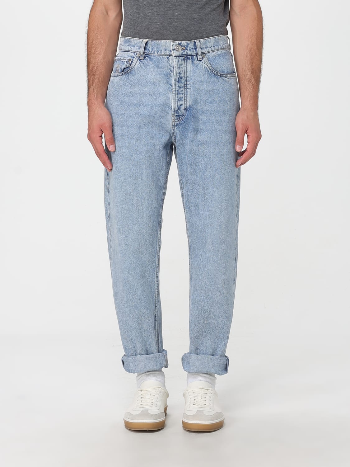 BRUNELLO CUCINELLI JEANS: Jeans herren Brunello Cucinelli, Blau - Img 1