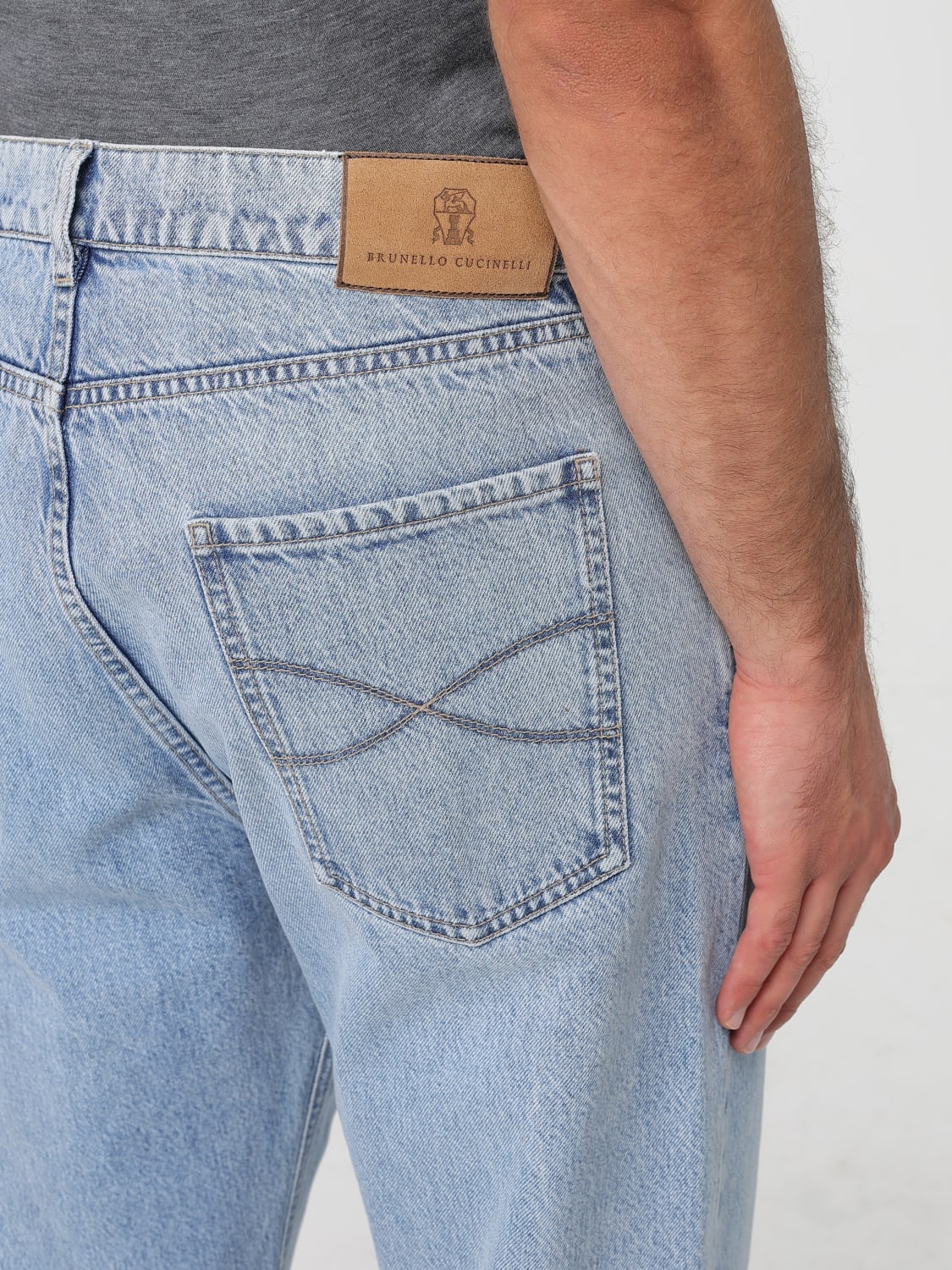 BRUNELLO CUCINELLI JEANS: Jeans herren Brunello Cucinelli, Blau - Img 5