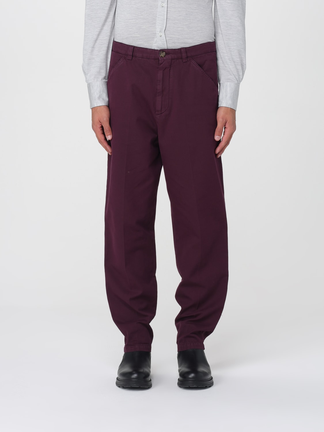 BRUNELLO CUCINELLI PANTS: Pants men Brunello Cucinelli, Violet - Img 1