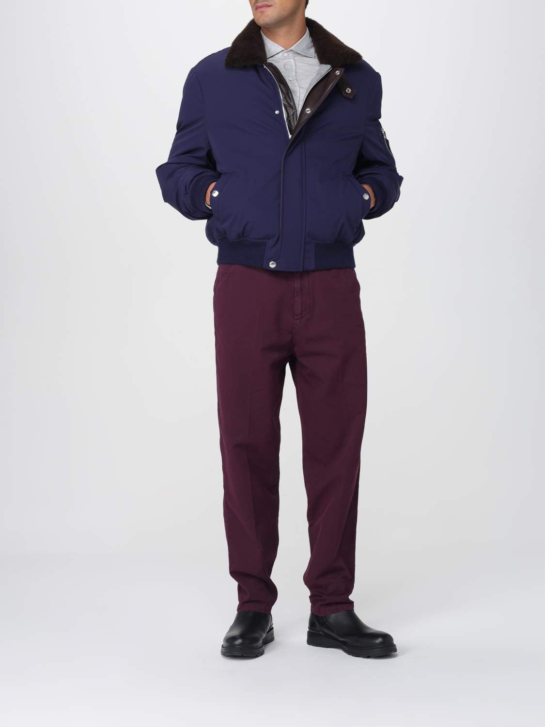 BRUNELLO CUCINELLI PANTS: Pants men Brunello Cucinelli, Violet - Img 2