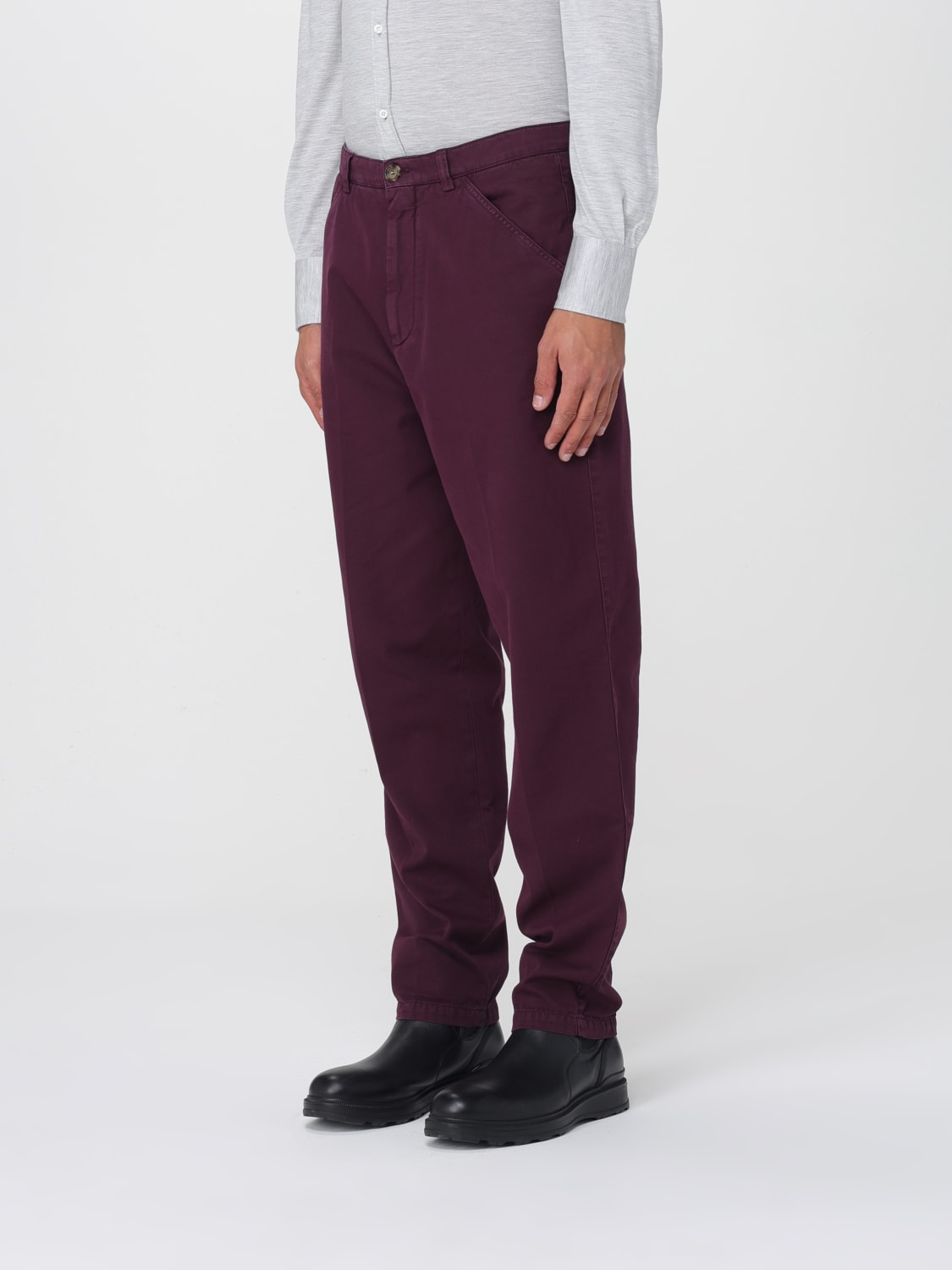 BRUNELLO CUCINELLI PANTS: Pants men Brunello Cucinelli, Violet - Img 4