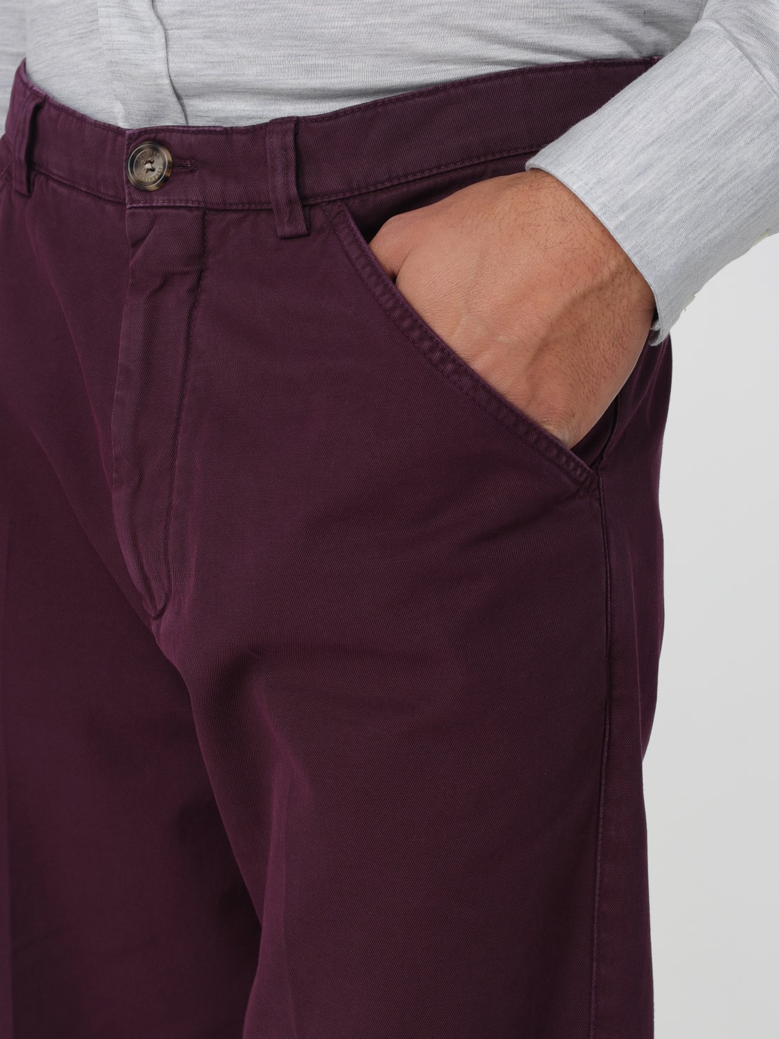 BRUNELLO CUCINELLI PANTS: Pants men Brunello Cucinelli, Violet - Img 5