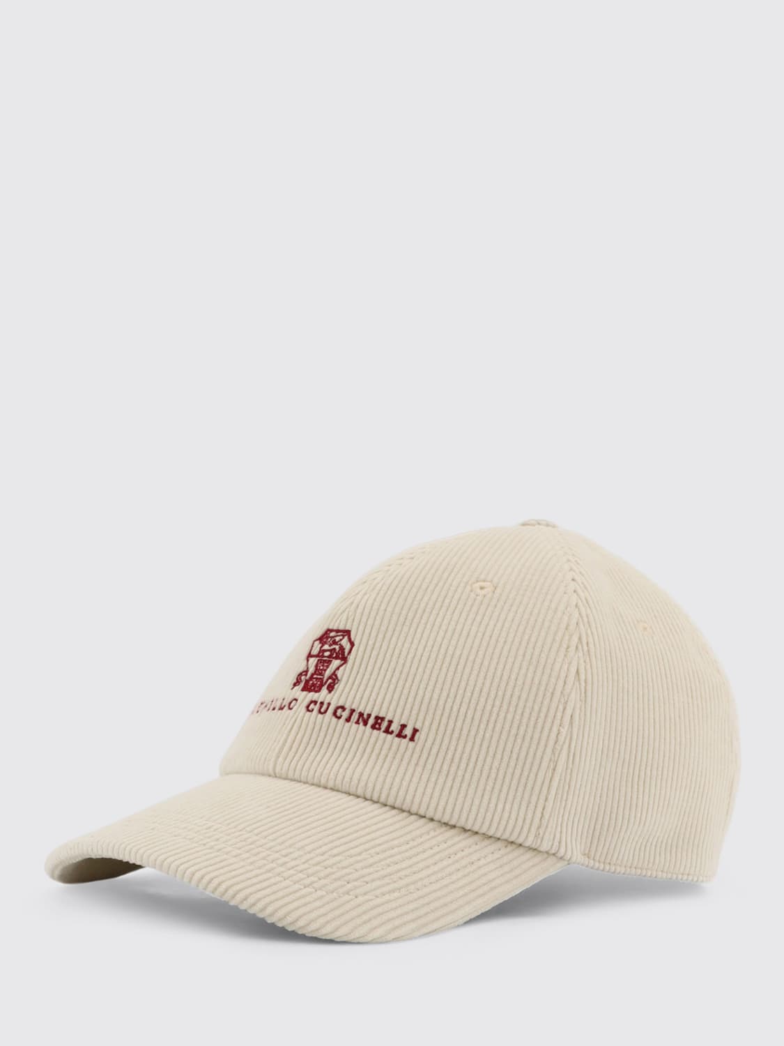 BRUNELLO CUCINELLI CAPPELLO: Cappello Brunello Cucinelli in velluto a coste , Beige - Img 2