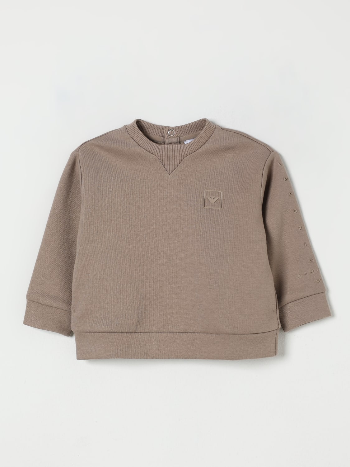 EMPORIO ARMANI SWEATER: Tracksuits kids Emporio Armani, Beige - Img 1