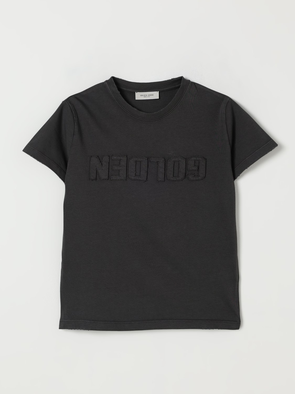 GOLDEN GOOSE CAMISETA: Camiseta niños Golden Goose, Carbón - Img 1