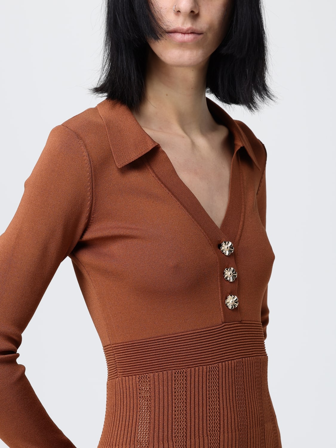 TWINSET DRESS: Dress woman Twinset, Brown - Img 3