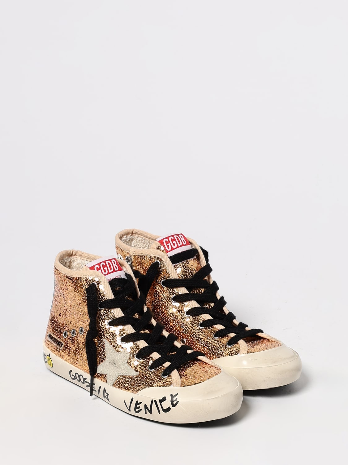 GOLDEN GOOSE SNEAKERS: Shoes kids Golden Goose, Gold - Img 2