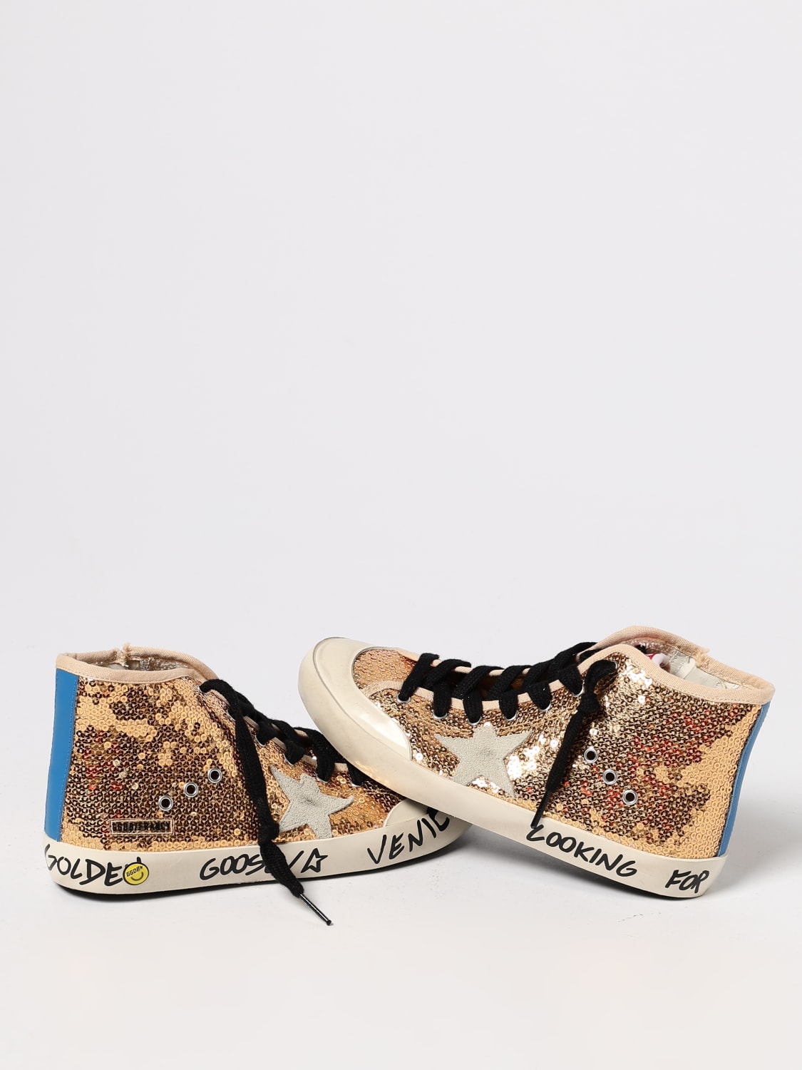 GOLDEN GOOSE SNEAKERS: Shoes kids Golden Goose, Gold - Img 4