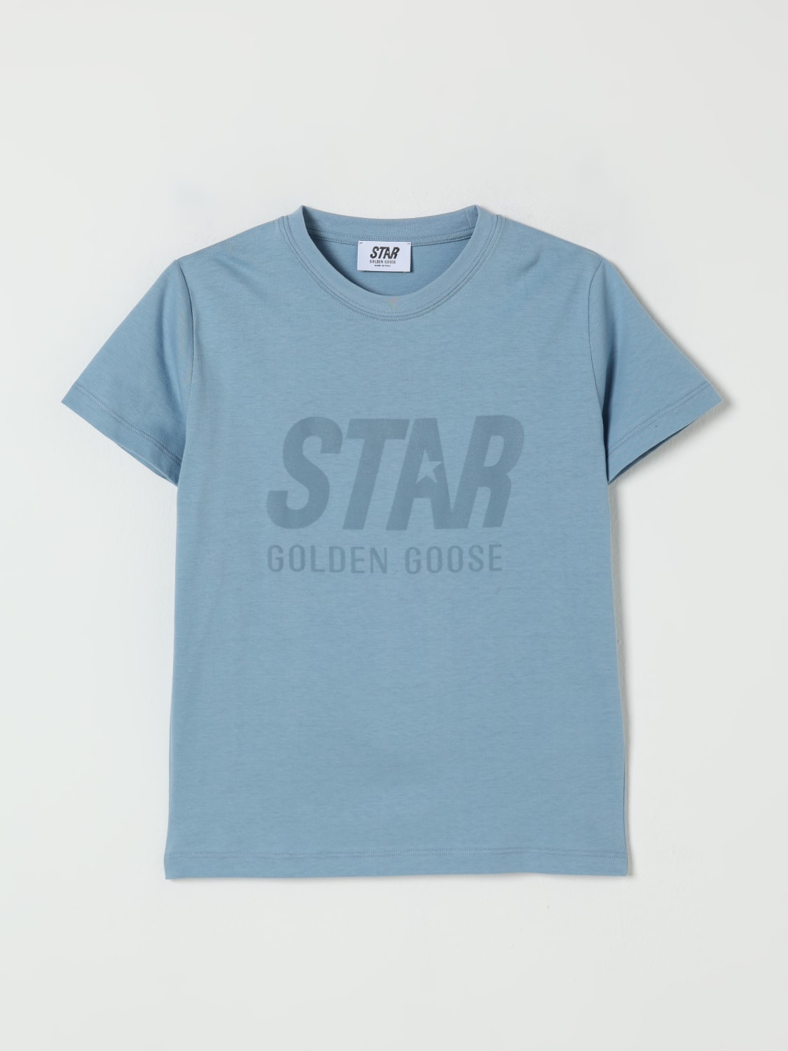 GOLDEN GOOSE T-SHIRT: T-shirt kids Golden Goose, Blue - Img 1