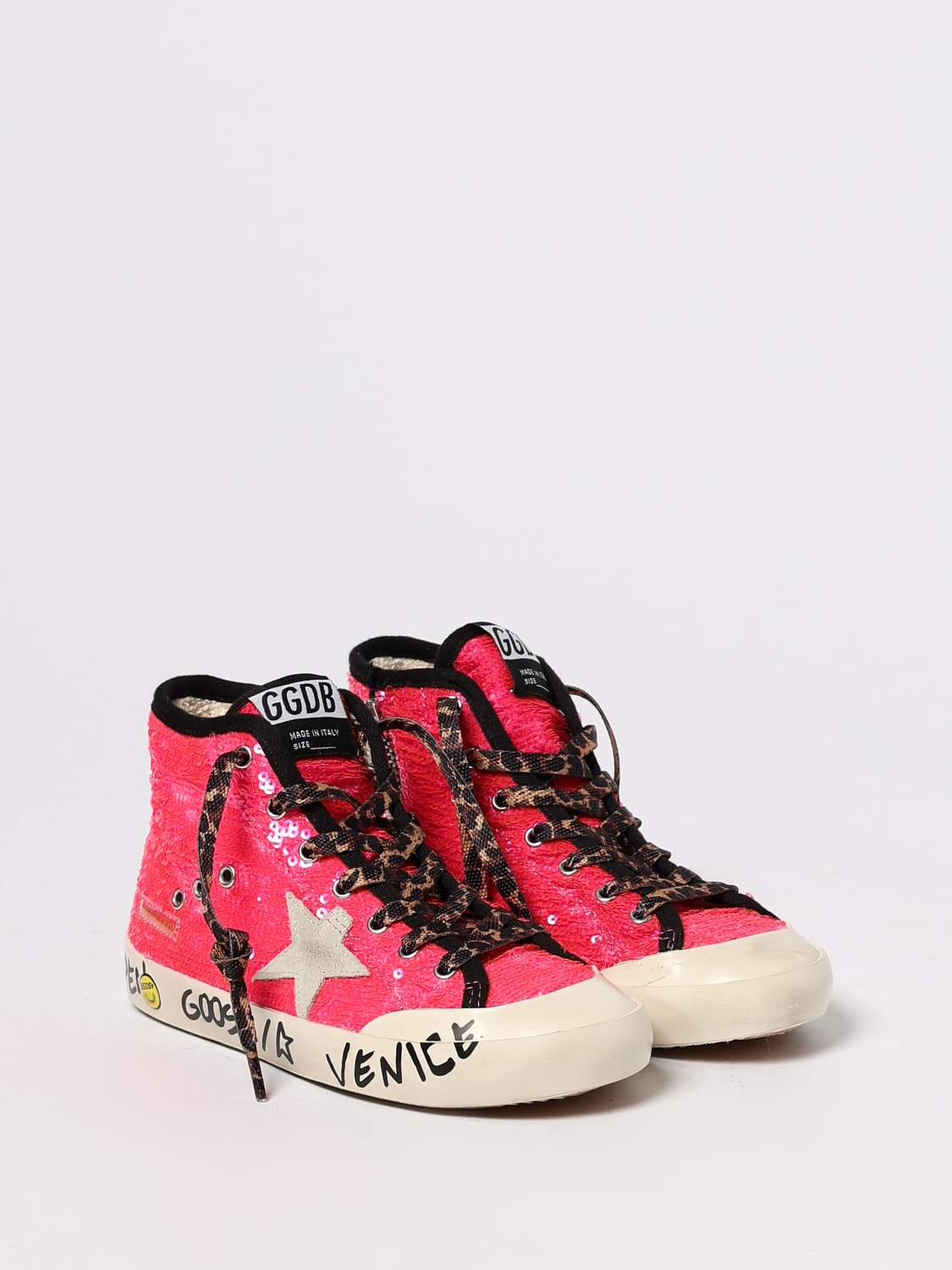 GOLDEN GOOSE ZAPATILLAS: Zapatos niños Golden Goose, Fucsia - Img 2