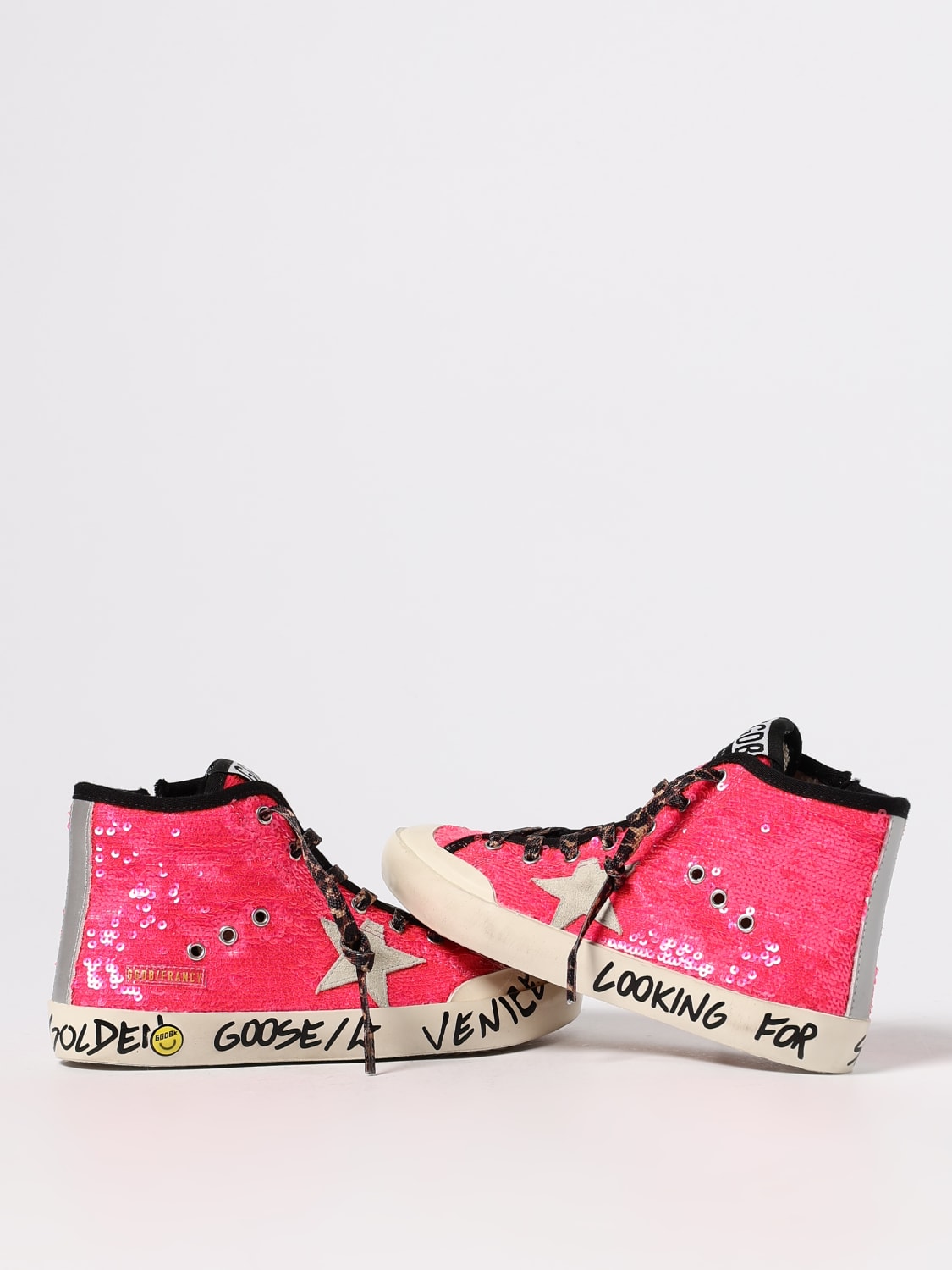 GOLDEN GOOSE ZAPATILLAS: Zapatos niños Golden Goose, Fucsia - Img 4