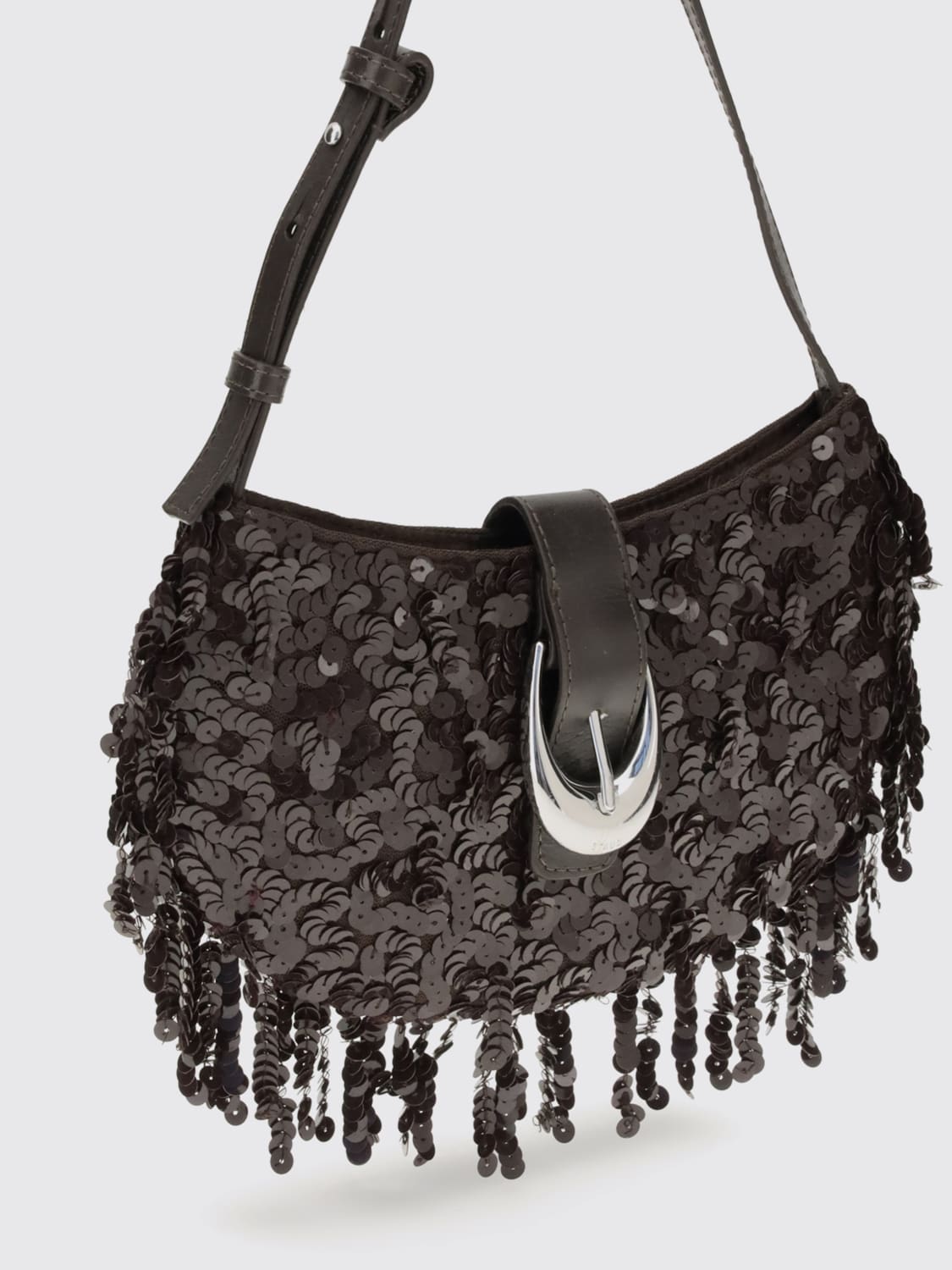 STAUD MINI BAG: Shoulder bag woman Staud, Coffee - Img 3