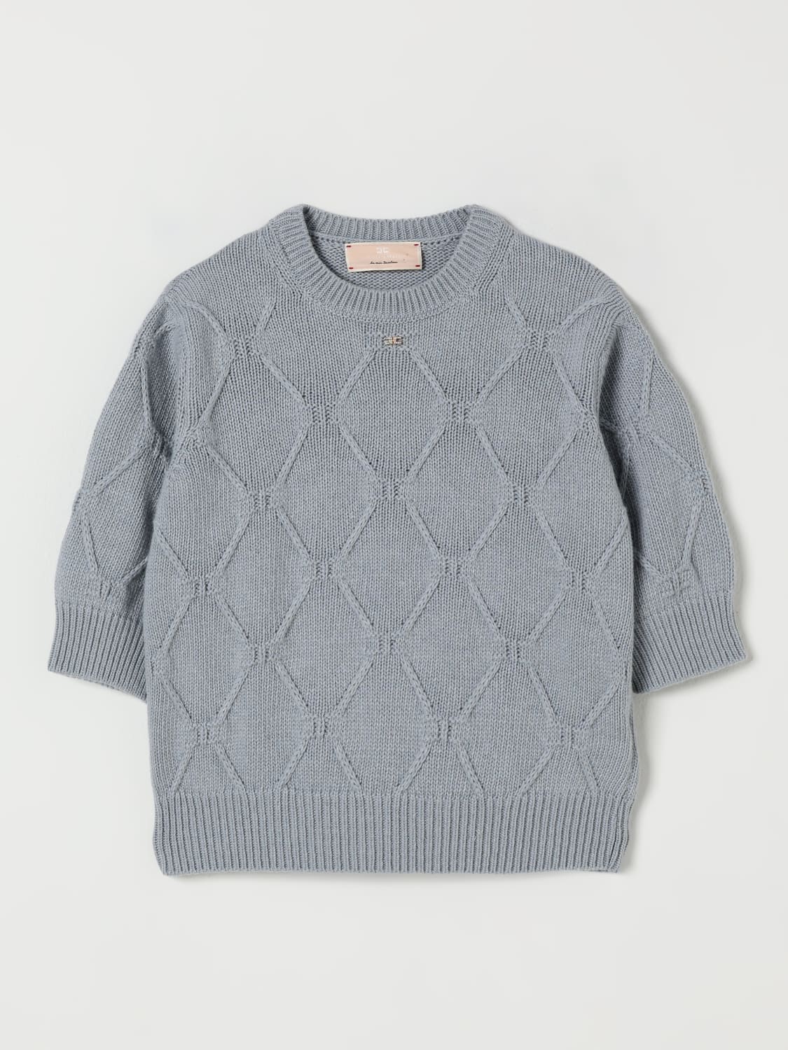 ELISABETTA FRANCHI LA MIA BAMBINA СВИТЕР: Свитер Детское Elisabetta Franchi La Mia Bambina, Серый - Img 1