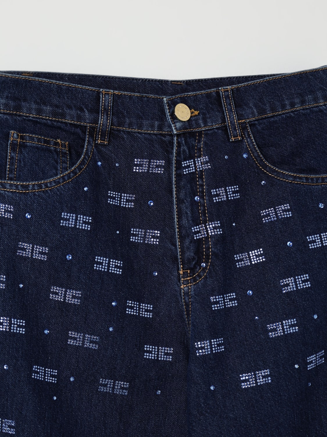 ELISABETTA FRANCHI LA MIA BAMBINA JEANS: Pants kids Elisabetta Franchi La Mia Bambina, Blue - Img 3