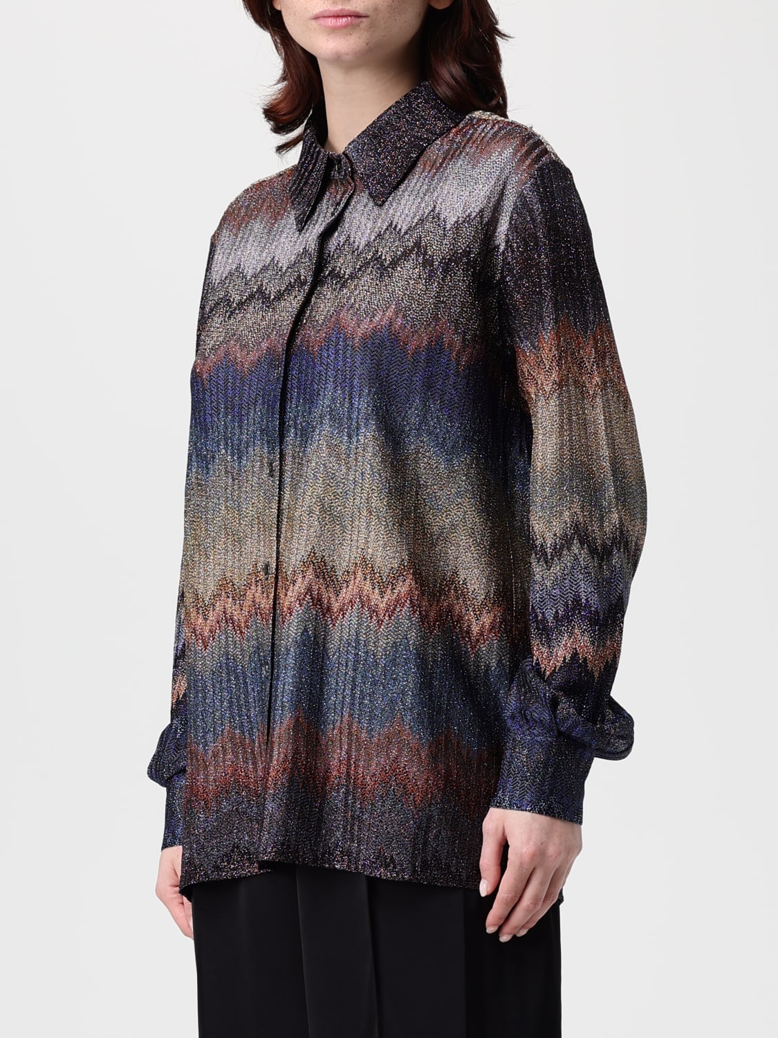 MISSONI HEMDBLUSE: Hemdbluse damen Missoni, Bunt - Img 4