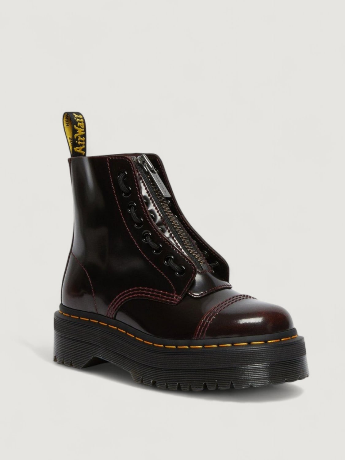 DR. MARTENS BOOTS: Shoes woman Dr. Martens, Burgundy - Img 2
