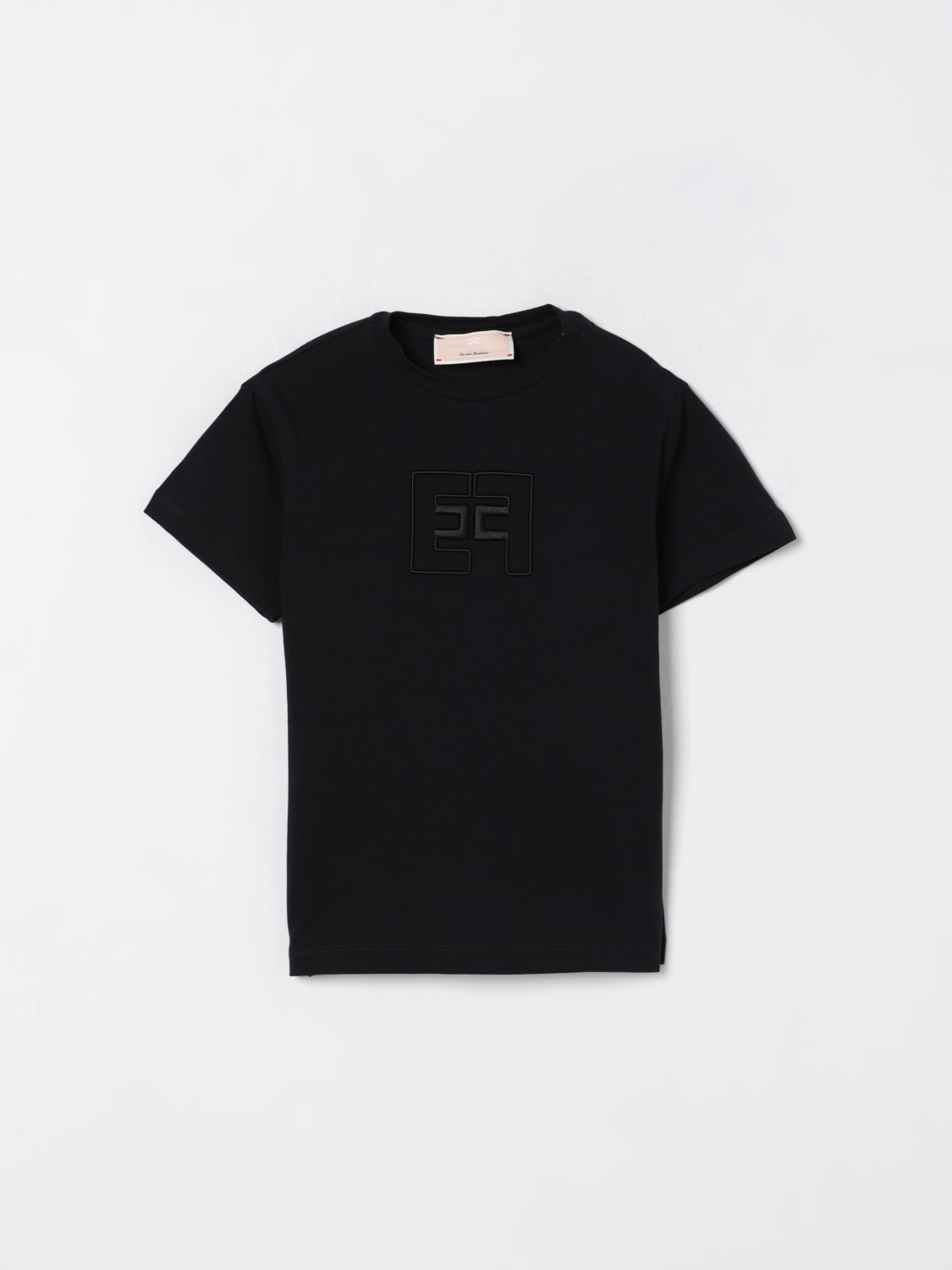 ELISABETTA FRANCHI LA MIA BAMBINA CAMISETA: Camisetas niños Elisabetta Franchi La Mia Bambina, Negro - Img 1