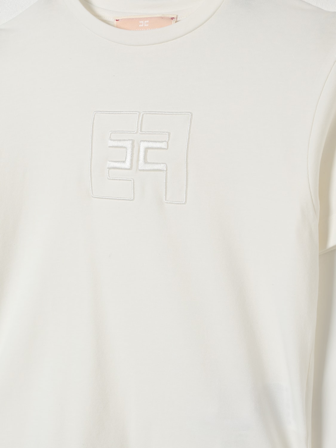 ELISABETTA FRANCHI LA MIA BAMBINA T-SHIRT: T-shirt kinder Elisabetta Franchi La Mia Bambina, Ivory - Img 3