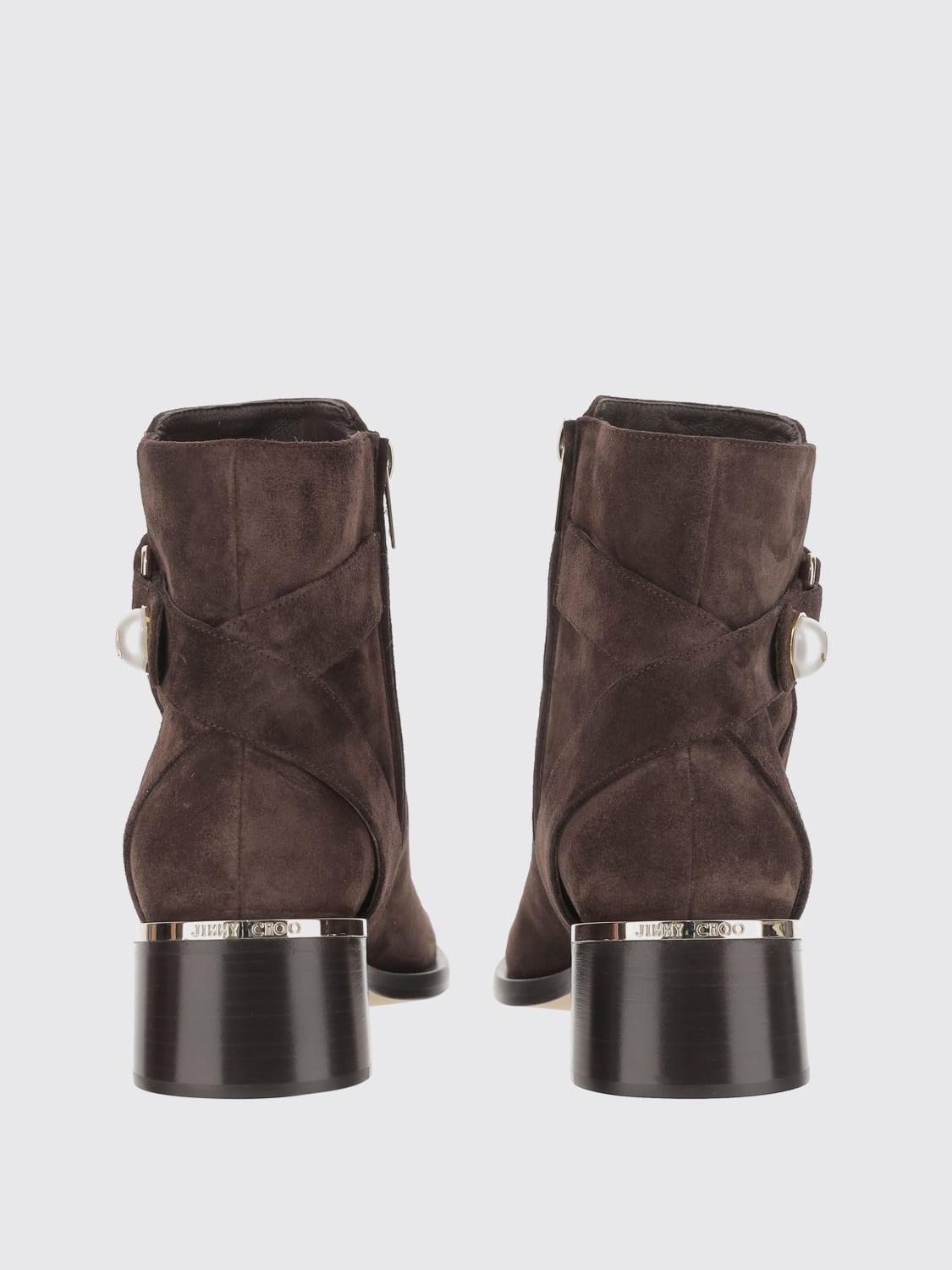 JIMMY CHOO BOOTS: Shoes woman Jimmy Choo, Brown - Img 3