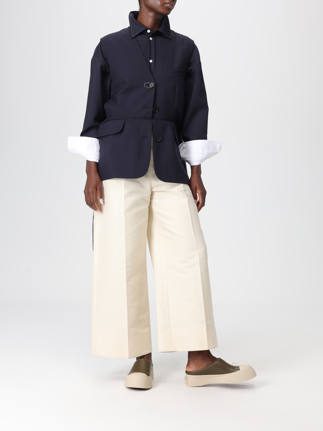 MARNI PANTS: Pants woman Marni, Cream - Img 2