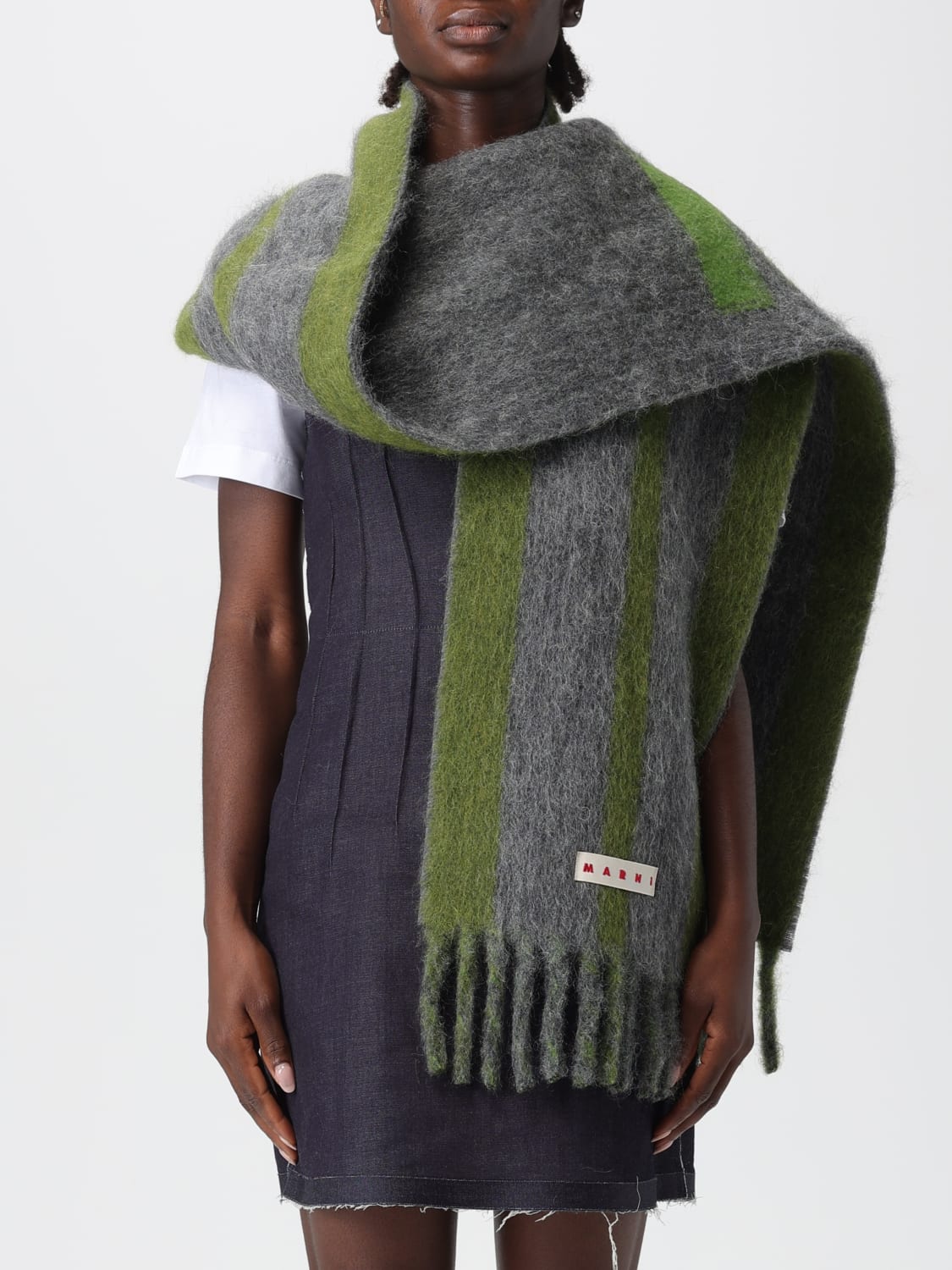MARNI SCARF: Scarf woman Marni, Green - Img 2