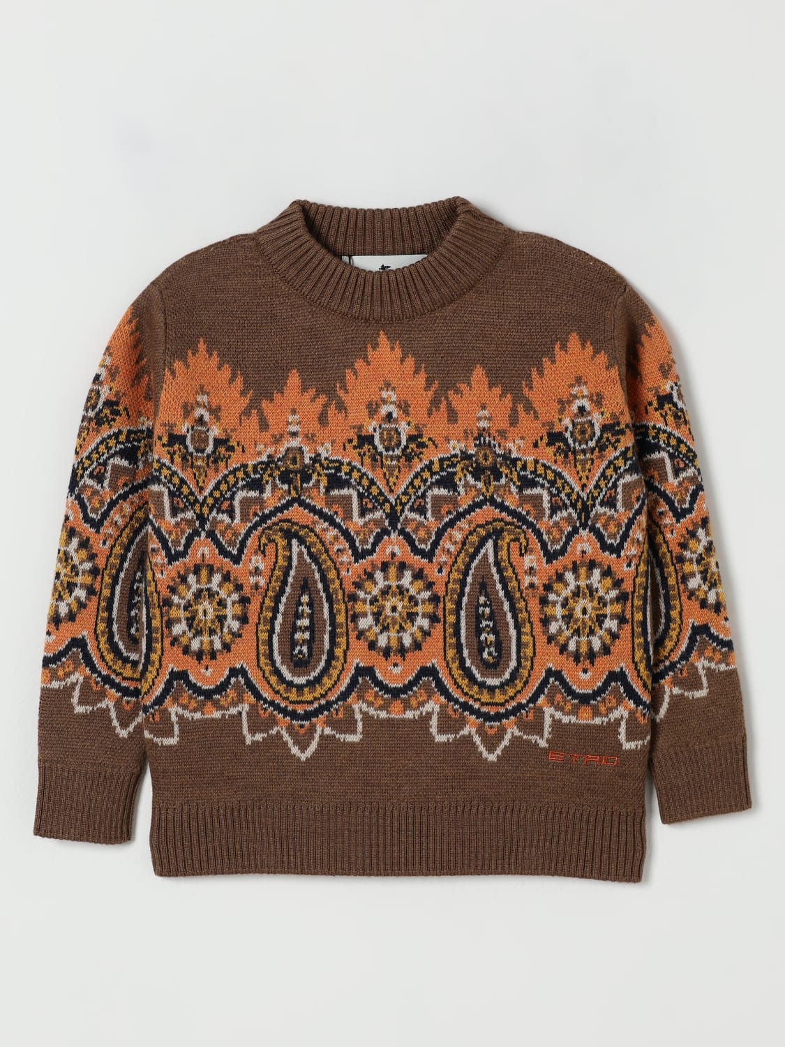 ETRO SWEATER: Sweater kids Etro, Brown - Img 1